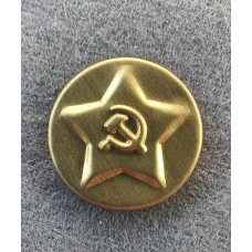 Пуговица форменная для обмундирования высшего начсостава НКВД, латунь, штамп, диаметр 23мм, образец 1935 года 